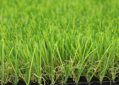 China Beautiful Flat Shape Artificial Lawn Turf , Brown Outdoor Grass Rug No Pesticides for sale