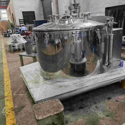 China Quatro centrifugador de processamento químico da cesta do centrifugador 400L da descarga da parte superior do ponto à venda