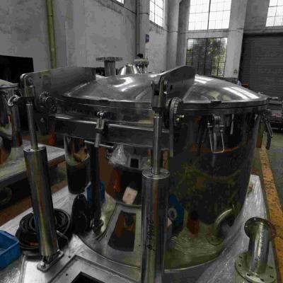 China Pequeña centrifugadora manual vertical 15kW de la descarga del top 250kg con la capa de Halar en venta
