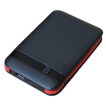 China Black Super Capacity 5 Cells Li-ion Power Bank 13000mAh External Battery Case for sale