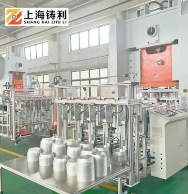 China Aluminium Silver Foil Container Machine For Mid East Market for sale