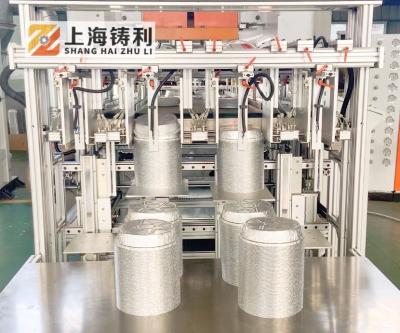China máquina automática de la caja del papel de aluminio de 200pcs/Min Aluminium Box Making Machine en venta
