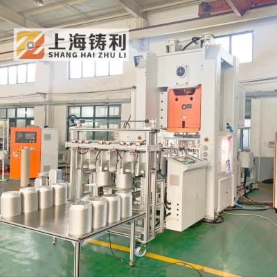 China High speed Aluminum foil Food Container Manufacturing Machine Food Container Plate/BBQ Making Machine with Embossing for sale