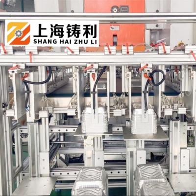 China Automatic Silver Plate Aluminium Foil Container Machine 24kw 3 Phase for sale