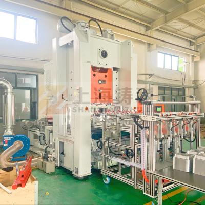 China Aluminum Foil Container Making Machine Foil Container Machinery Fast Food Take Away 800KN for sale
