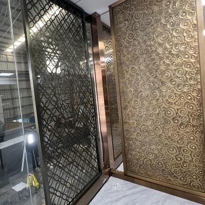 China 201 304 316 Grade Color Finished Restaurant Stainless Steel Wall Panels 1500mm for sale