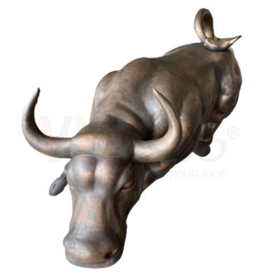 China Antique Bronze Cow Shape Sculpture Bending Custom Stainless Steel Fabrication for sale