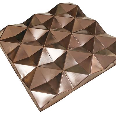 China 4x8 Embossed Stainless Steel Sheet AISI 201 304 316 Rose Gold Brushed Ornamental for sale