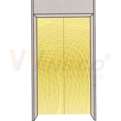 China La capa del oro del titanio de la rayita PVD grabó al agua fuerte la hoja de acero inoxidable para los paneles de la puerta del elevador en venta