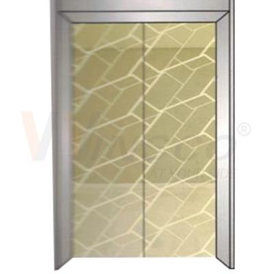 Chine La feuille gravée à l'eau-forte par miroir d'acier inoxydable d'ascenseur a laminé à froid l'or titanique à vendre