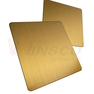 China 1219mmx2438mm JIS 201 304 316 Titanium Gold Stainless Steel Hairline Sheet for sale