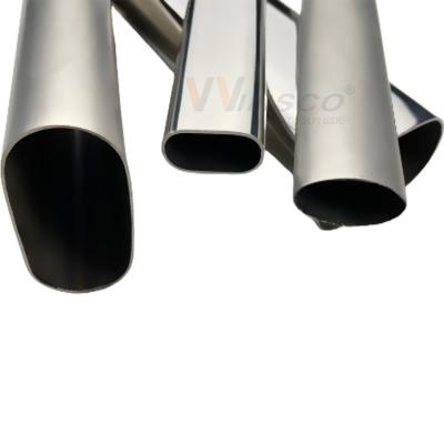 中国 Aisi 201は304 316ステンレス鋼の楕円形の管のInox階段手すりの長円の管のサイズ装飾的カスタマイズした 販売のため
