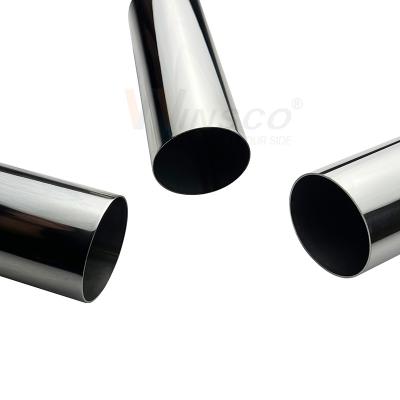 China Espejo satinado acabado de 1,2 mm a 3,5 mm de espesor de pared tubo redondo de inoxidable 60,3 mm 2 3/8 'tubo de acero inoxidable 201 304 316 grado en venta