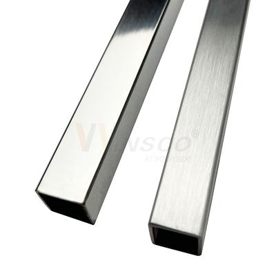 China 0.4mm-1.2mm Thickness 6M Length Stainless Steel Square Tube 10mmx10mm Size AISI 201 304 316 Inox Metal Pipe à venda