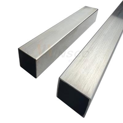 China SUS 201 304 316 Mirror Satin Finished Inox Welded Pipe 0.7mm-3.5mm Thickness Stainless Steel Square Tube 40mmx40mm for sale