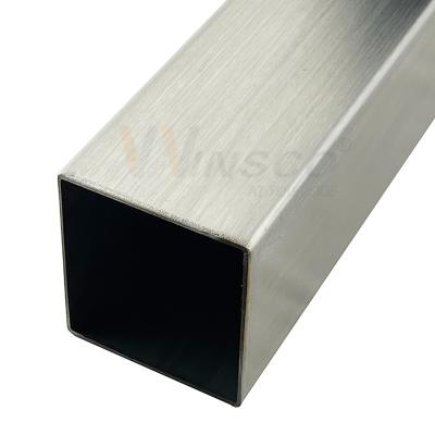 China 1.2mm-3.5mm Thickness Inox Square Pipe Mirror Satin Surface 50mmx50mm Stainless Steel Tube 201 304 316 Grade en venta
