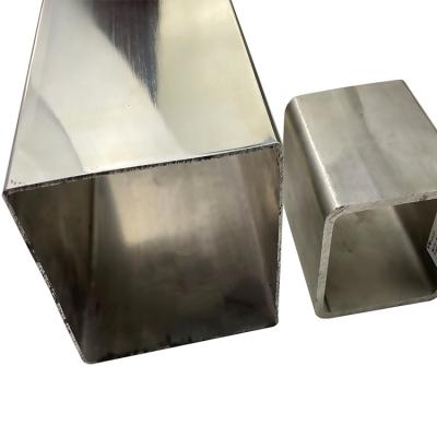 China 201 304 316 Grade Inox Welded Tube 100mmx100mm Large Size Stainless Steel Square Pipe 1.5mm-5.0mm Thickness for sale