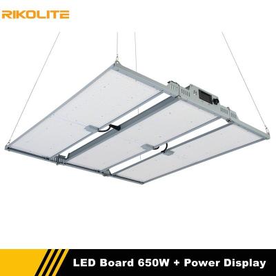 China Rikolite Horticulture LED Grow Lights 650w Quantum Boards With Power Display Function for sale