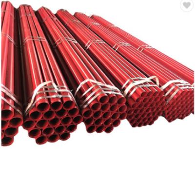 China UL FM Plastic Lining Steel Pipe Fire Sprinkler Piping Red Black Painted Steel PIpe for sale