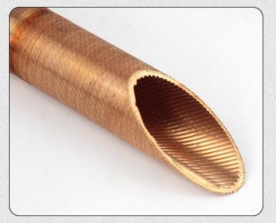 China Low Fin Inner Grooved Copper Tube for Air Conditioning fintubes Fin Copper Tube Fin Heating Tube for sale