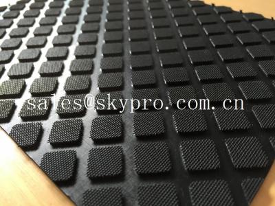 China Heavy duty rubber car mats , Custom size Anti-slip rubber mats for garage floors for sale
