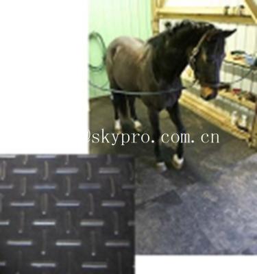 China Black horse / cow  rubber stable matting variable textures on top 3mm thick min. for sale
