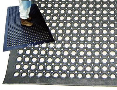 Chine tapis en caoutchouc de haute de drainage d'Anti-fatigue de maison cuisine d'utilisation, noir/rouge à vendre