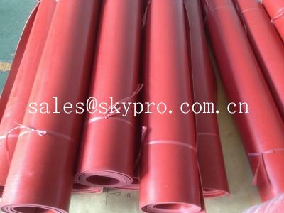 China Flooring / gasket red rubber sheet roll good elasticity and wear resistance for sale