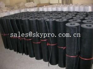 China Commercial grade 1mm / 2mm rubber sheet rolls 3800mm wide maximum for sale