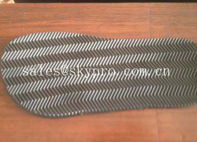 China TPR  Shoe Sole Rubber Sheet with wave zigzag pattern , 40-80 shore A Hardness for sale