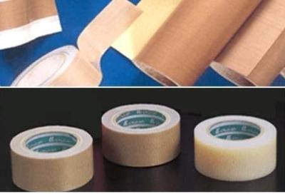 China Folha da fibra de vidro & fita adesivas revestidas PTFE, resistência de alta temperatura à venda