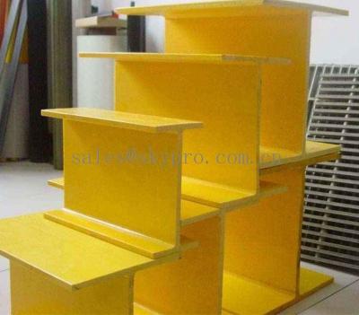 China Corrosion and chemical resistance pultruded FRP profiles instructure type U / C  /  I /  H beam for sale