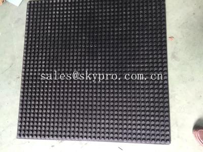China Round stud rubber matting high height coin rubber mats smooth for sale