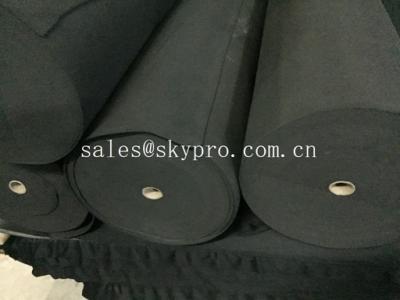 China Foamed Neoprene Rubber Sheet ,smooth plain or sharskin embossed finishing for sale