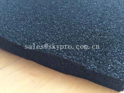 China EPDM foam rubber sheet black color , open cell rubber sheet for insulation for sale
