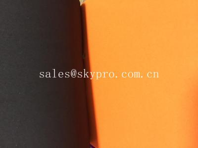 China Black / White Color Neoprene Rubber Sheet Plain And Sharkskinned SBR Fabrics for sale
