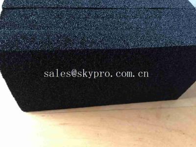 China Abrasion Resistant Lightweight EPDM Foam Sheet Mat Black Color Sponge Flat for sale