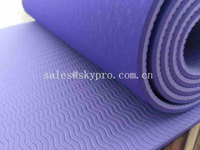 China Eco - Friendly Custom Printing Rubber Sole Sheet Anti Slip TPE Yoga Mat for sale
