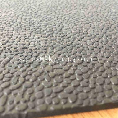 China Heavy Duty Orange Peel Rubber Mats Leather Pattern Rubber Floor Matting for sale