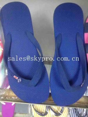 China Blue Orange Green Pink Printing OEM Foam Slippers Uniex Plus Size EVA Flip Flops for sale