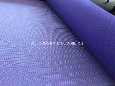 China Closed cell TPE Yoga Mat Custom Printed Eco - friendly Fitness Light Duty Mats for sale