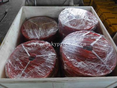 Китай Доска обхода полиуретана транспортера красной стойкости естественная промышленная обходя резиновая продается