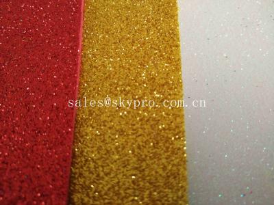 China Shiny EVA Glitter Sheet With Bright Color Decorative Non - Toxic EVA Rubber Sole Sheet for sale