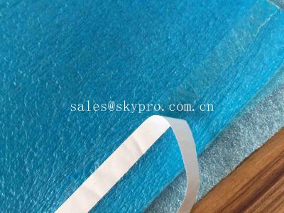 中国 拡大されたポリエチレンの泡3mm青いEPEの泡ポリ塩化ビニールの積層物の湿気の障壁のフロアーリングのUnderlayment 販売のため