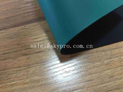 China Fireproof Antistatic Rubber Sheet 2mm Green Rubber Garage Floor Mat 1.4-1.7 G/Cm3 Density for sale