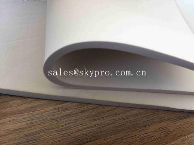 China 3mm Beige Elastic Soft Thick Neoprene Fabric Foam Rubber Sheet Waterproof Flame Resistant for sale