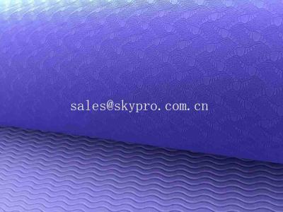 China Custom Printing Neoprene Rubber Sheet / Professional Yoga Mat With TPE Foam Material for sale