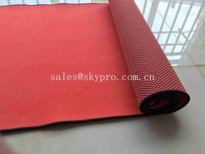 China Custom Foldable Neoprene Rubber Sheet Gym Mat Exercise Jute Earthing With Multi Colors for sale