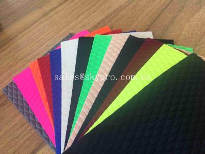 China 3 mm Thickness Blue Pink White Neoprene Fabric Roll Foam Coated Smooth For Clothing for sale