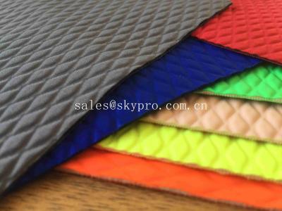 China Double Sided Laminated Neoprene Fabric Roll Colorful Various Shape SCR Neoprene Rubber for sale